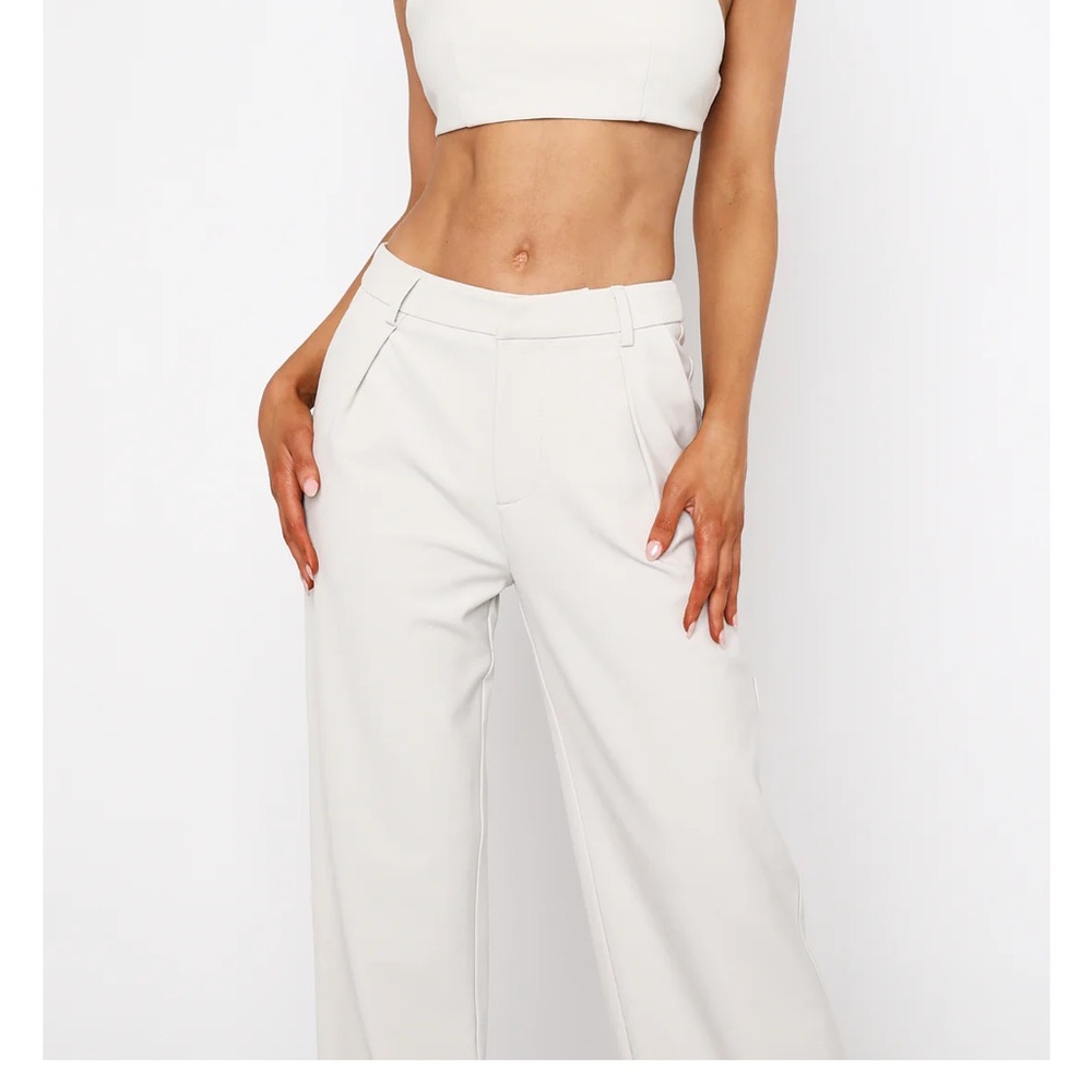 White fox  Cream Pants